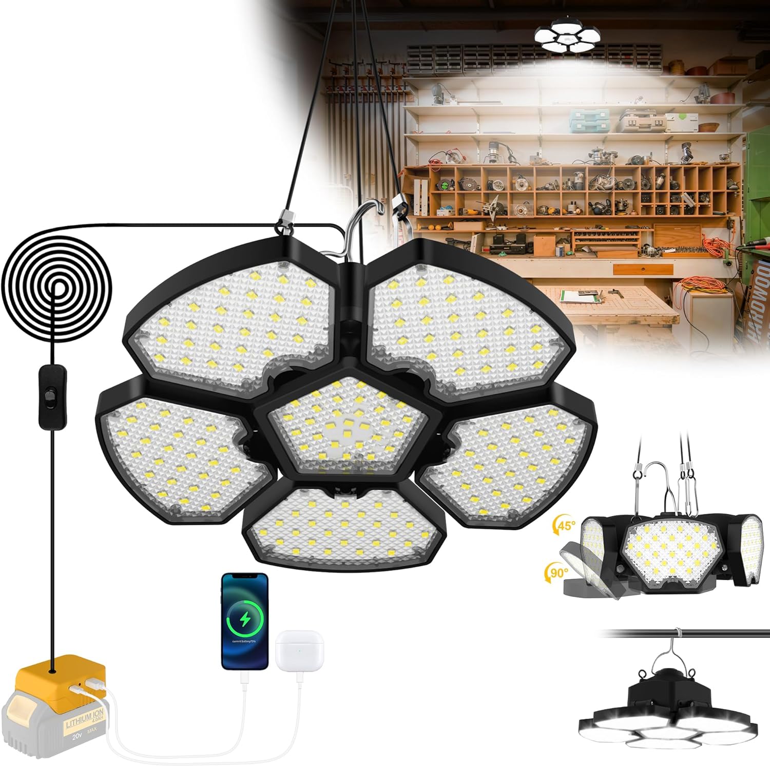 Zumtobel Outdoor Lighting - Battery Operated Shed Light Outdoor Camping