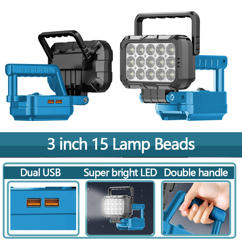 Zumtobel Outdoor Lighting - 3 inch Portable LED Work Light
