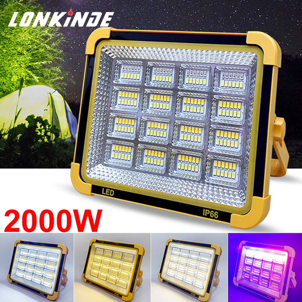 Zumtobel Outdoor Lighting - 2000Watt Solar Outdoor Camping Light Portable