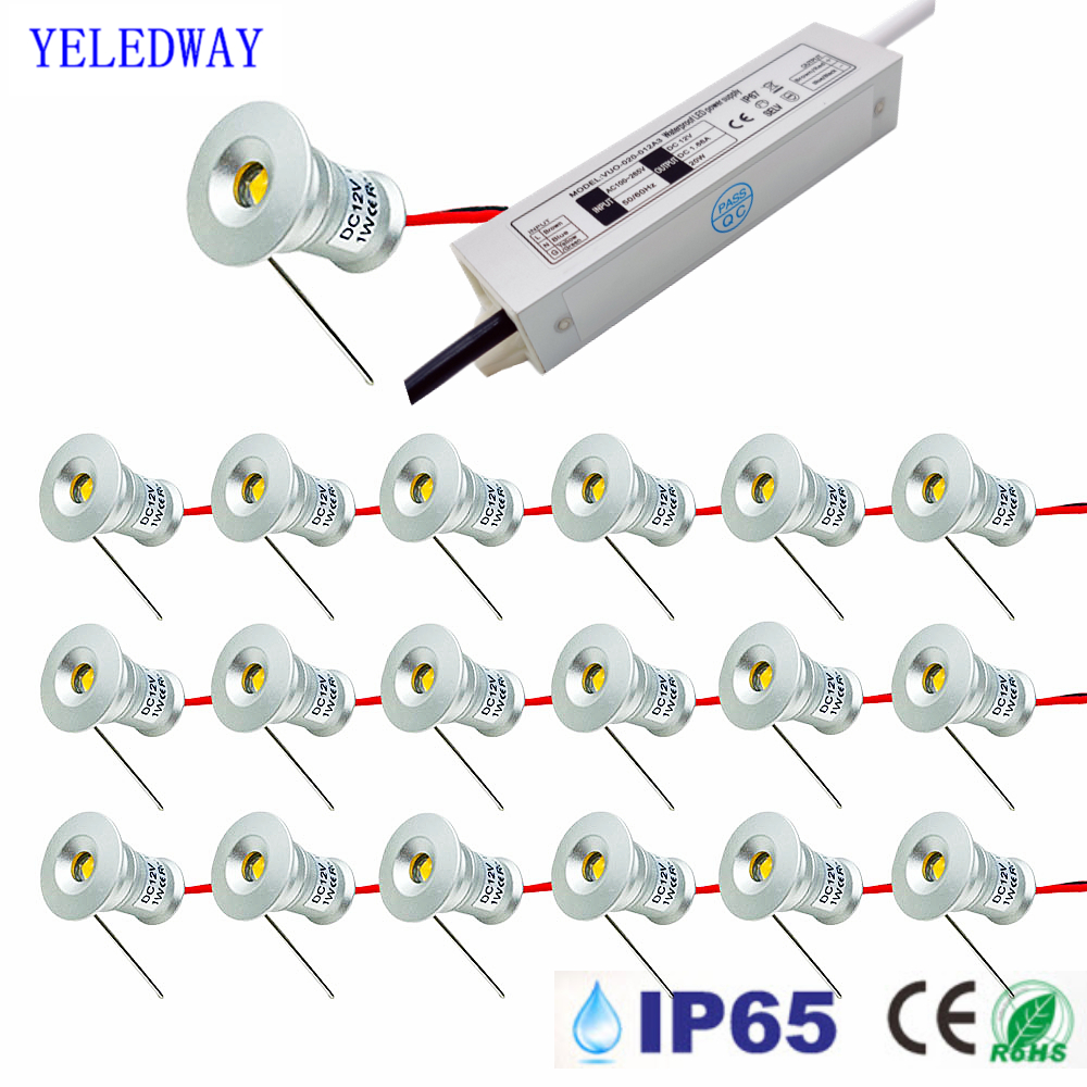 Outdoor Lighting Under Roof - Mini Downlight LED 12V 15mm Recessed