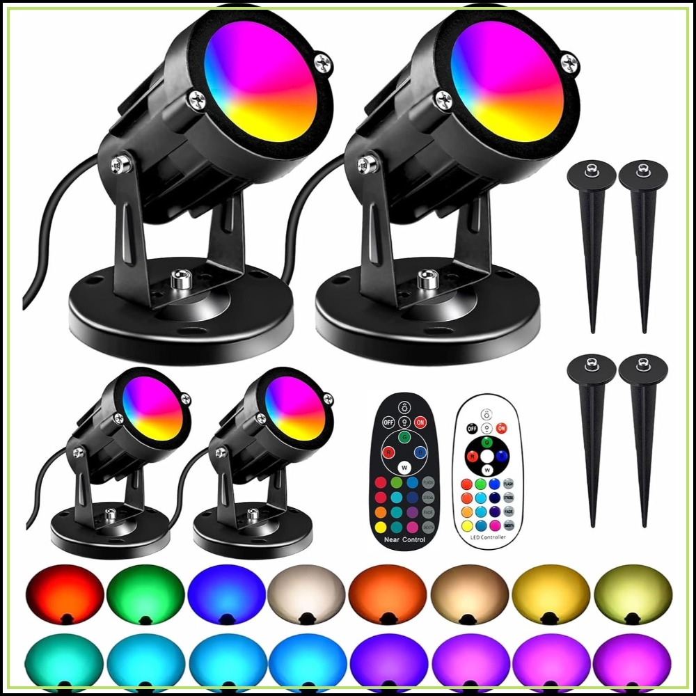 RGBW 8W LED Spotlight with Rem - Outdoor Lighting Garden のレビューと価格