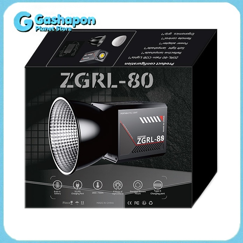 ZGRL80 80W COB Handheld Video  - Outdoor Lighting Video Shooting のレビューと価格