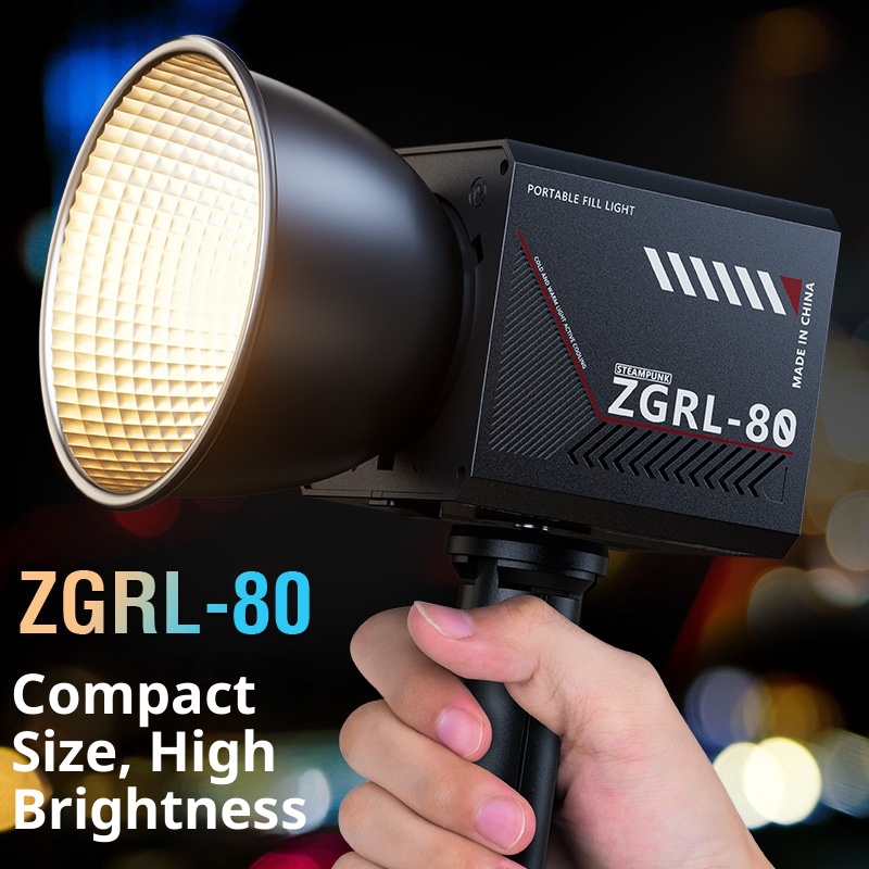 ZGRL80 80W COB Handheld Video  - Outdoor Lighting Video Shooting のレビューと価格