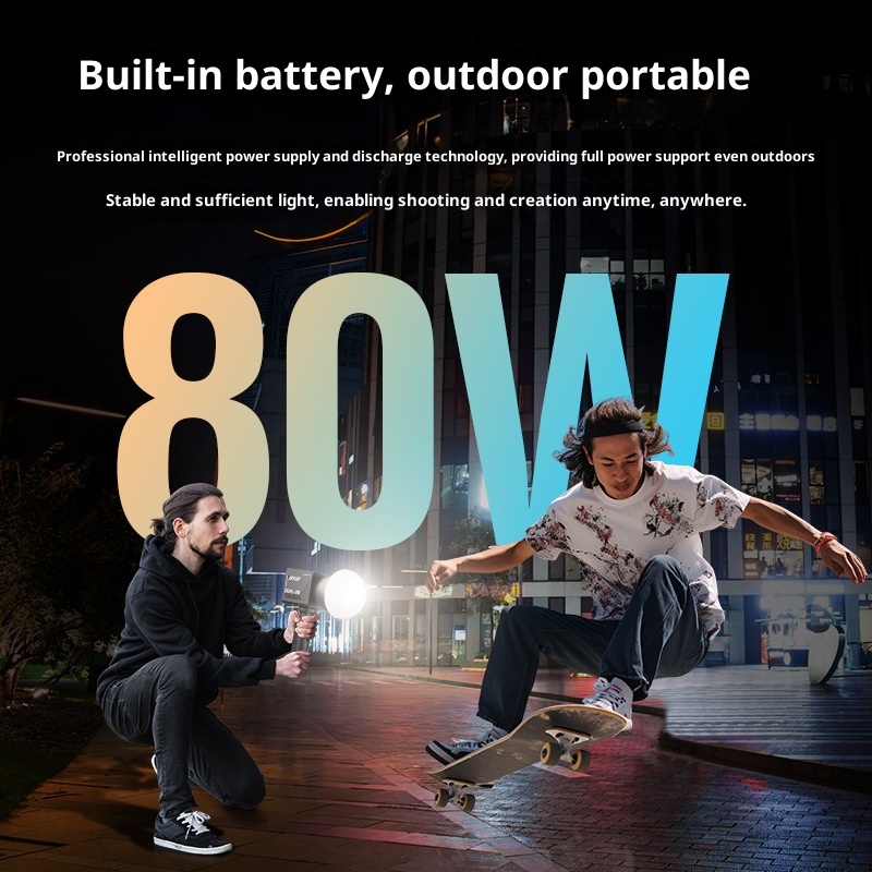 ZGRL80 80W COB Handheld Video  - Outdoor Lighting Video Shooting のレビューと価格