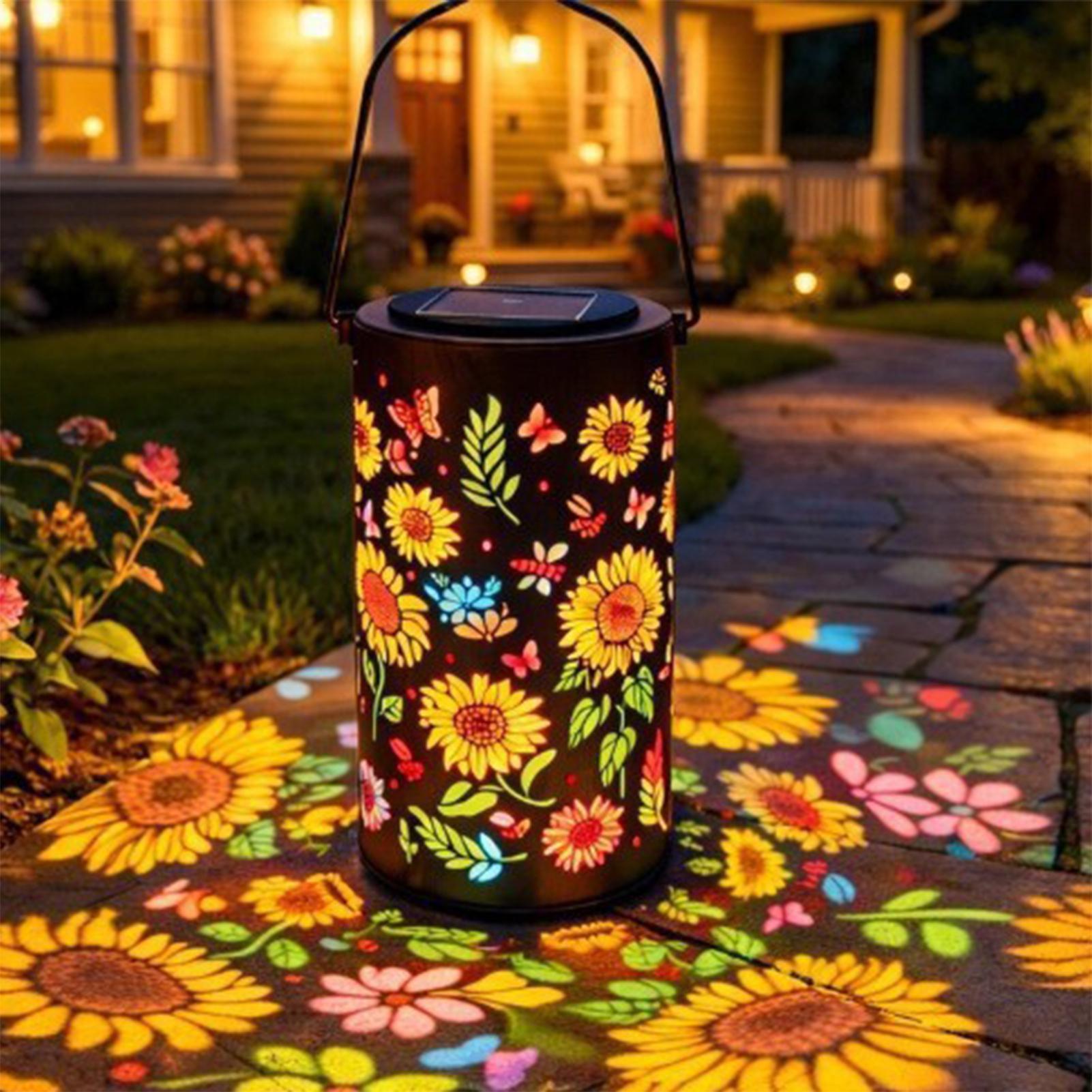 Sunflower Solar Lantern Weathe - Outdoor Lighting Yard のレビューと価格