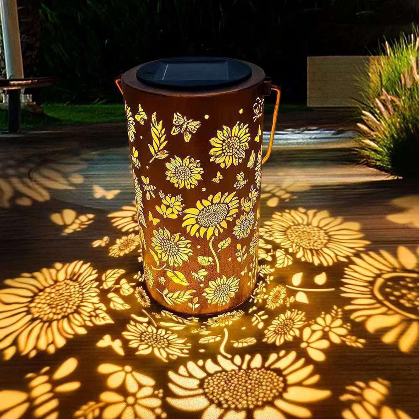 Sunflower Solar Lantern Weathe - Outdoor Lighting Yard のレビューと価格