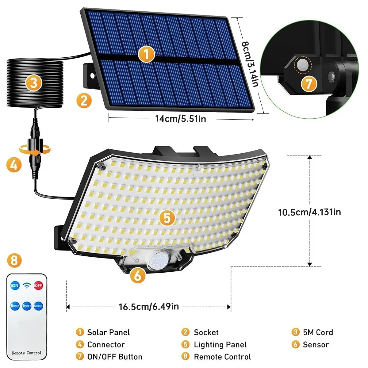 234LED Solar Outdoor Lights Mo - Outdoor Lighting Garden のレビューと価格