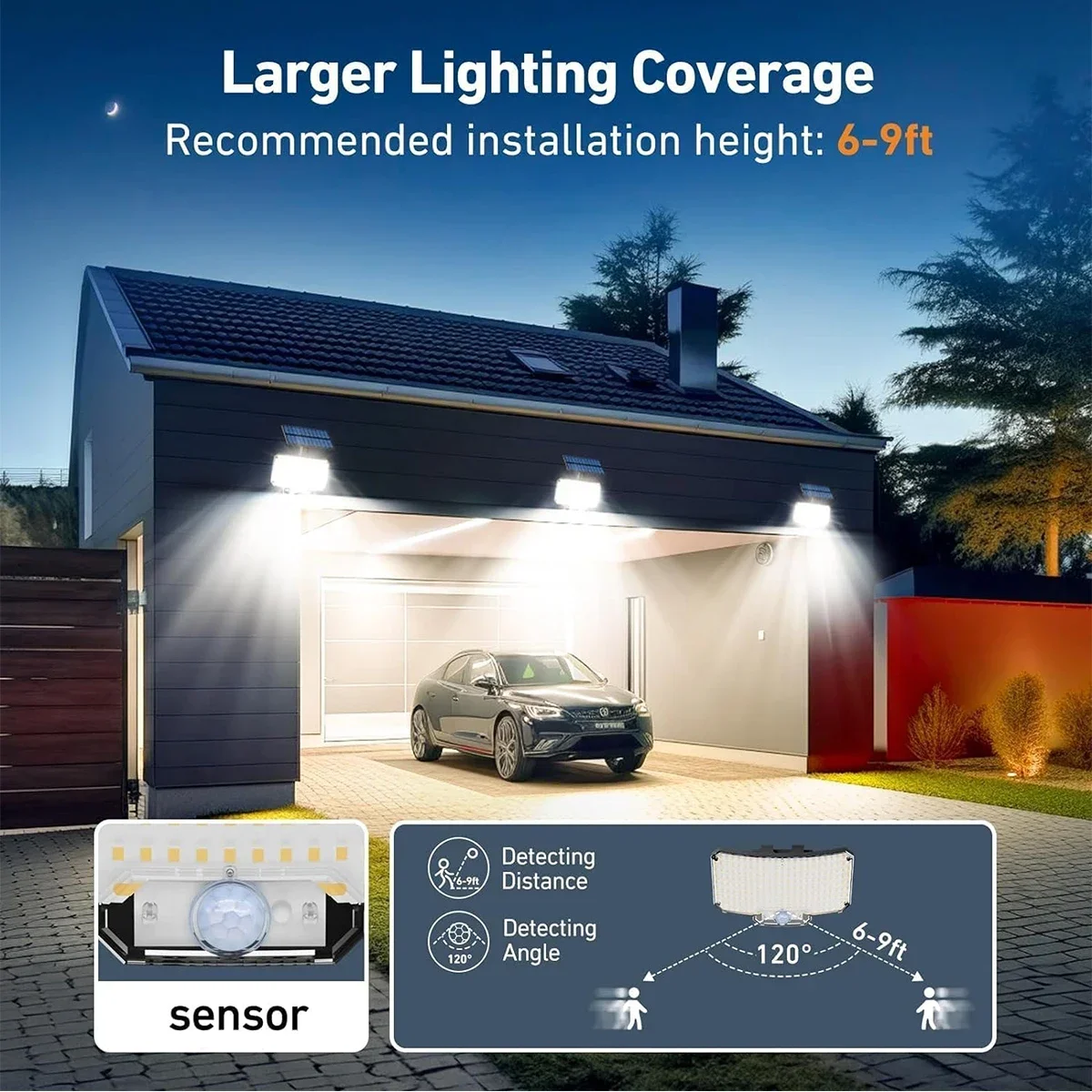 234LED Solar Outdoor Lights Mo - Outdoor Lighting Garden のレビューと価格