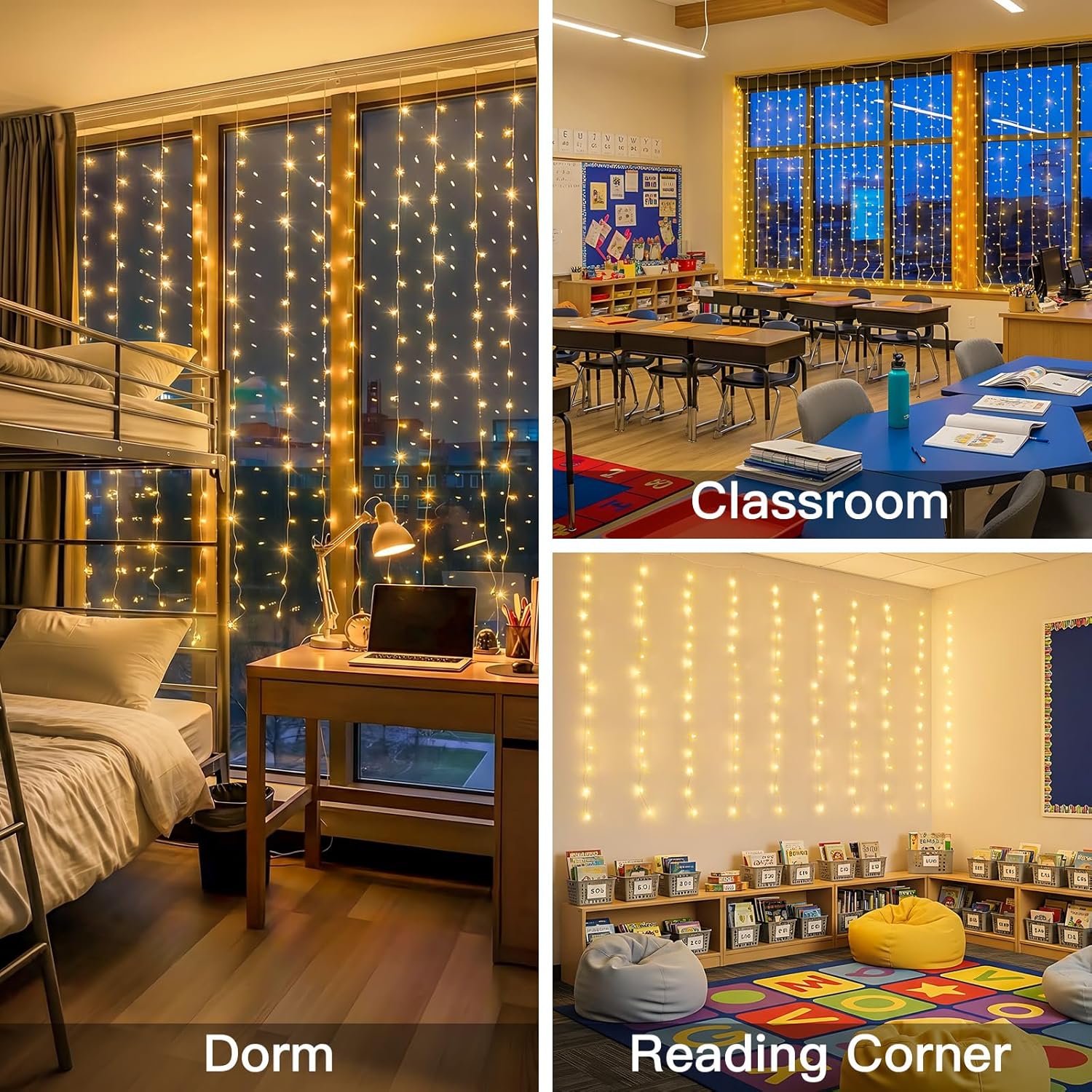 Curtain Lights For Bedroom 200 - Outdoor Lighting For Christmas のレビューと価格