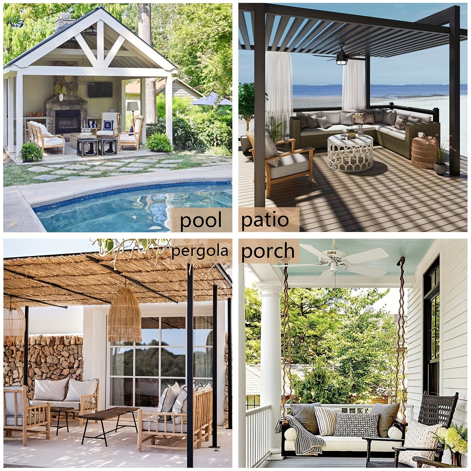 1panel Waterproof Outdoor Curt - Outdoor Lighting Under Roof のレビューと価格