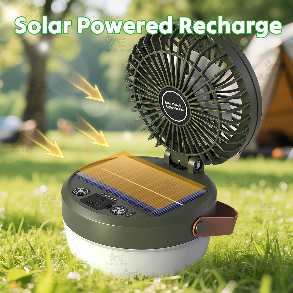 Solar Camping Light Fan Solar  - Outdoor Lighting Under Roof のレビューと価格