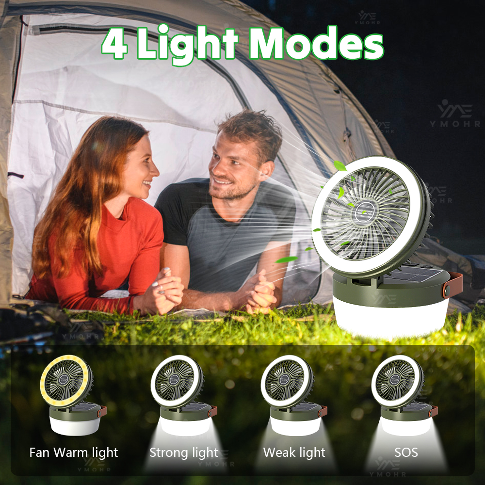 Solar Camping Light Fan Solar  - Outdoor Lighting Under Roof のレビューと価格
