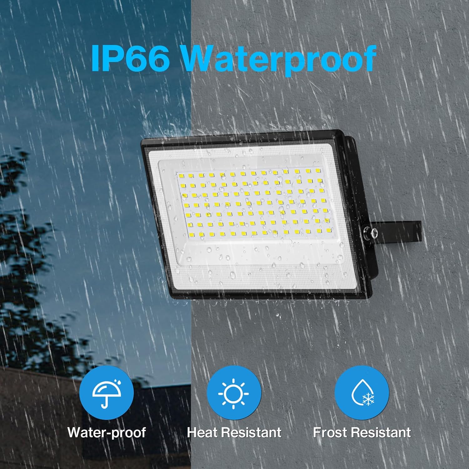 130W LED Flood Light, 13000lm  - Outdoor Lighting Yard のレビューと価格
