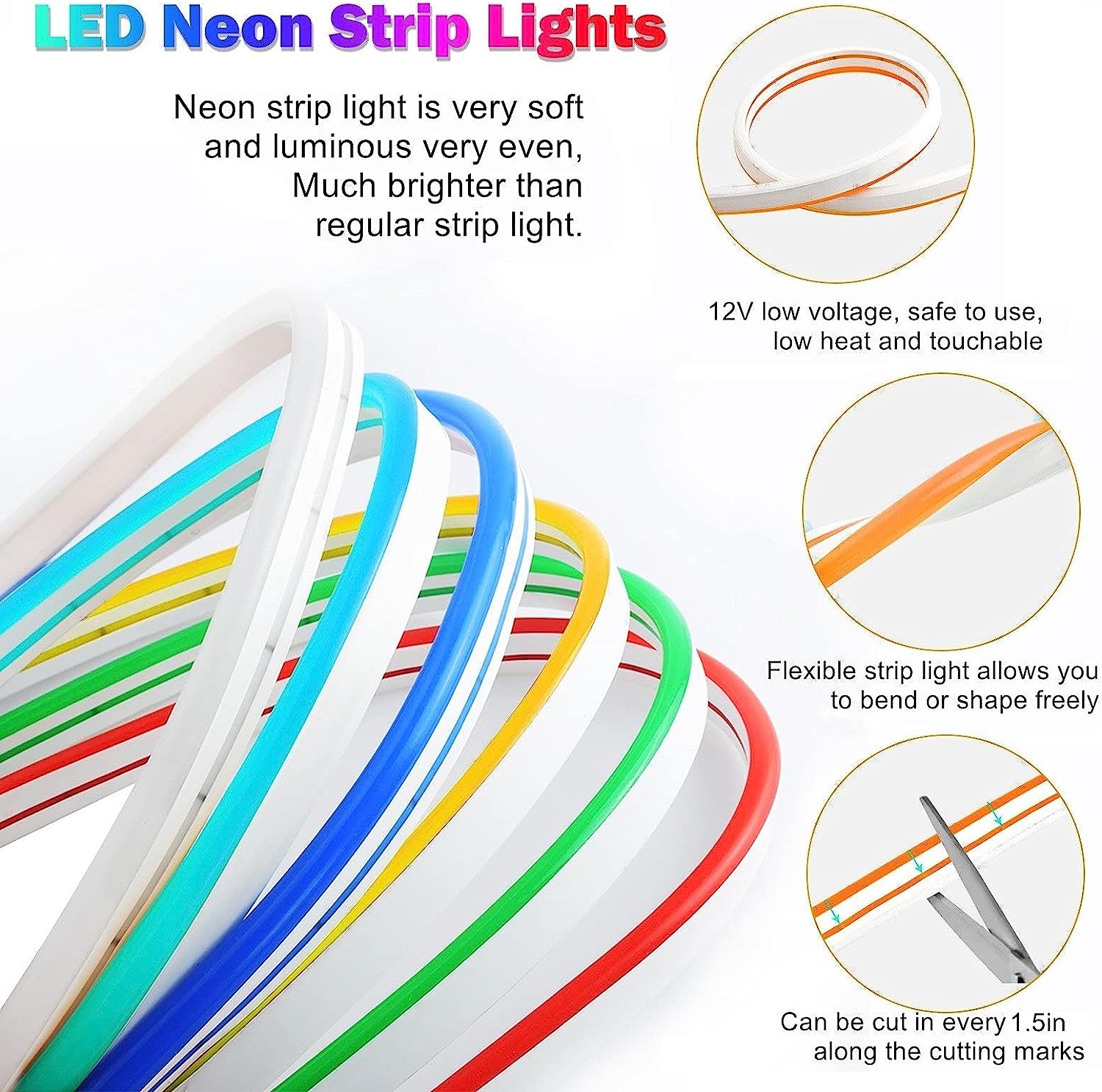 16.4Ft/5M Led Neon Strip Light - Outdoor Lighting Restaurant のレビューと価格