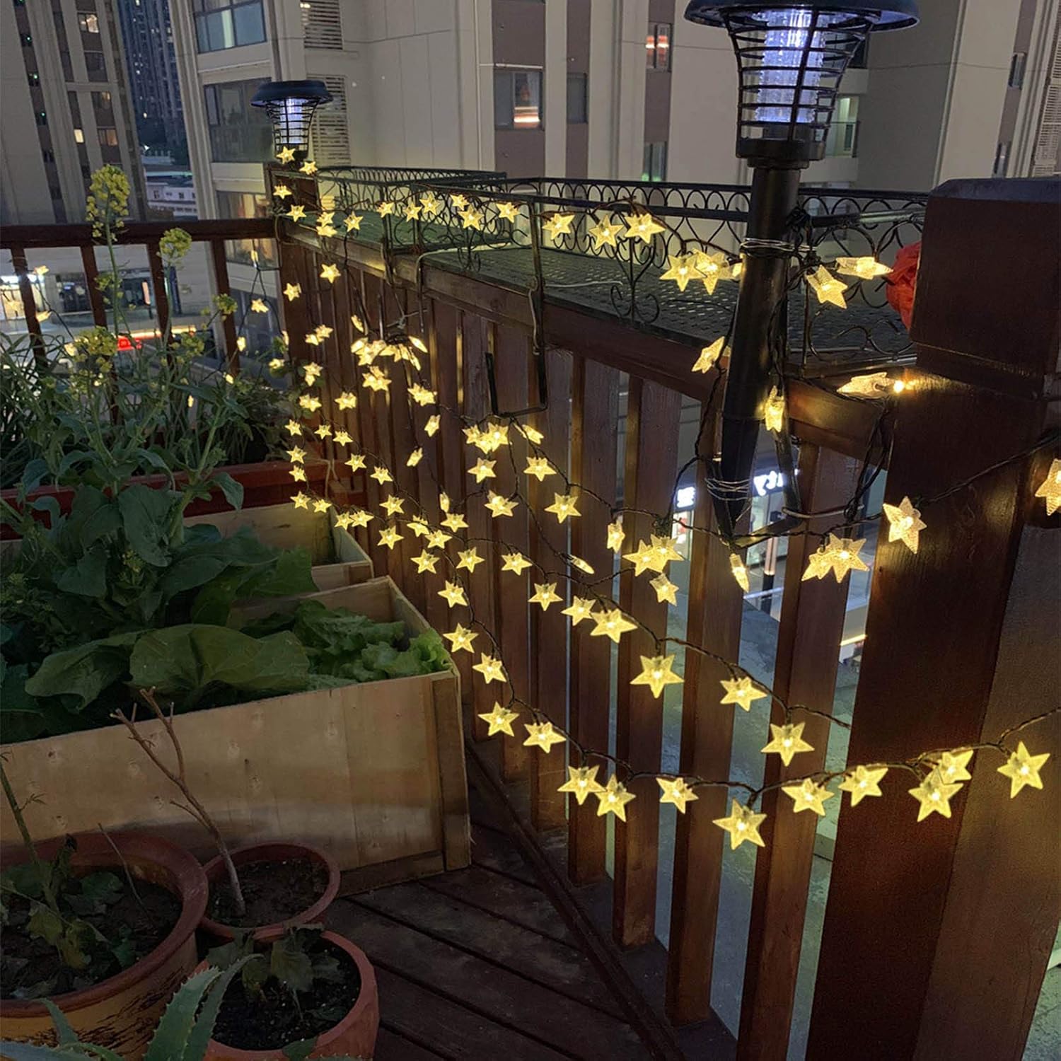 50ft 120 LED Solar Star Fairy  - Outdoor Lighting Garden のレビューと価格