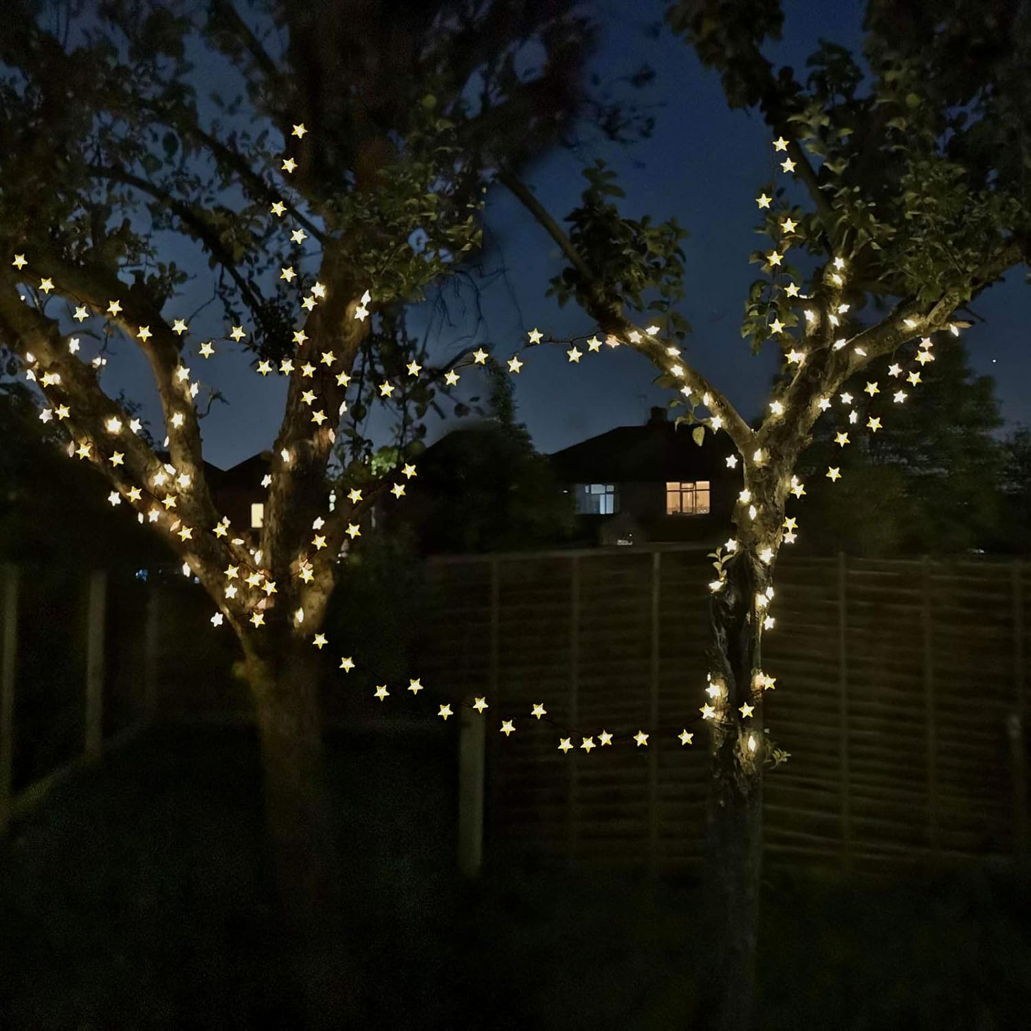 50ft 120 LED Solar Star Fairy  - Outdoor Lighting Garden のレビューと価格