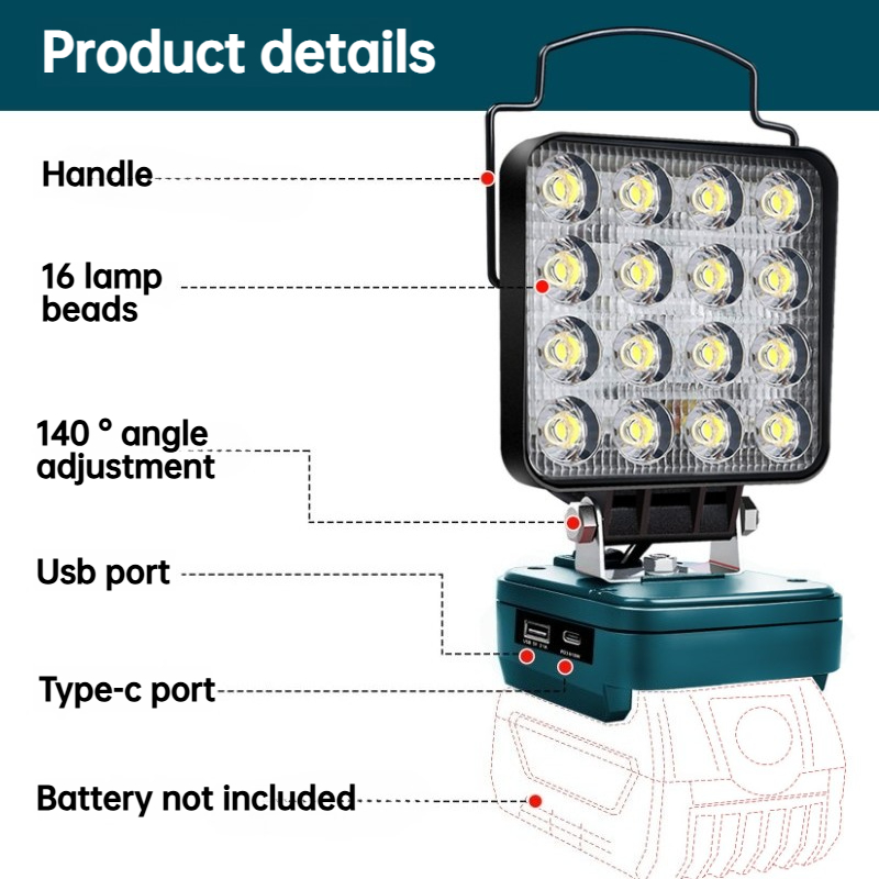 LED Work Light for BOSCH 18V B - Outdoor Lighting Electrician のレビューと価格
