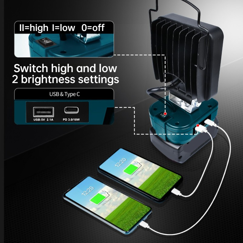 LED Work Light for BOSCH 18V B - Outdoor Lighting Electrician のレビューと価格