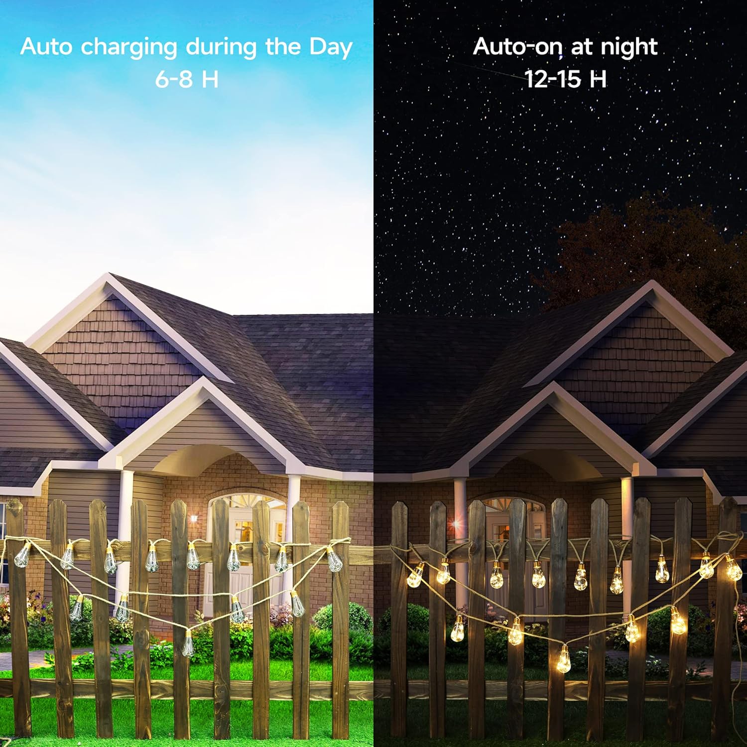 Solar Outdoor String Lights 20 - Outdoor Lighting Garden のレビューと価格