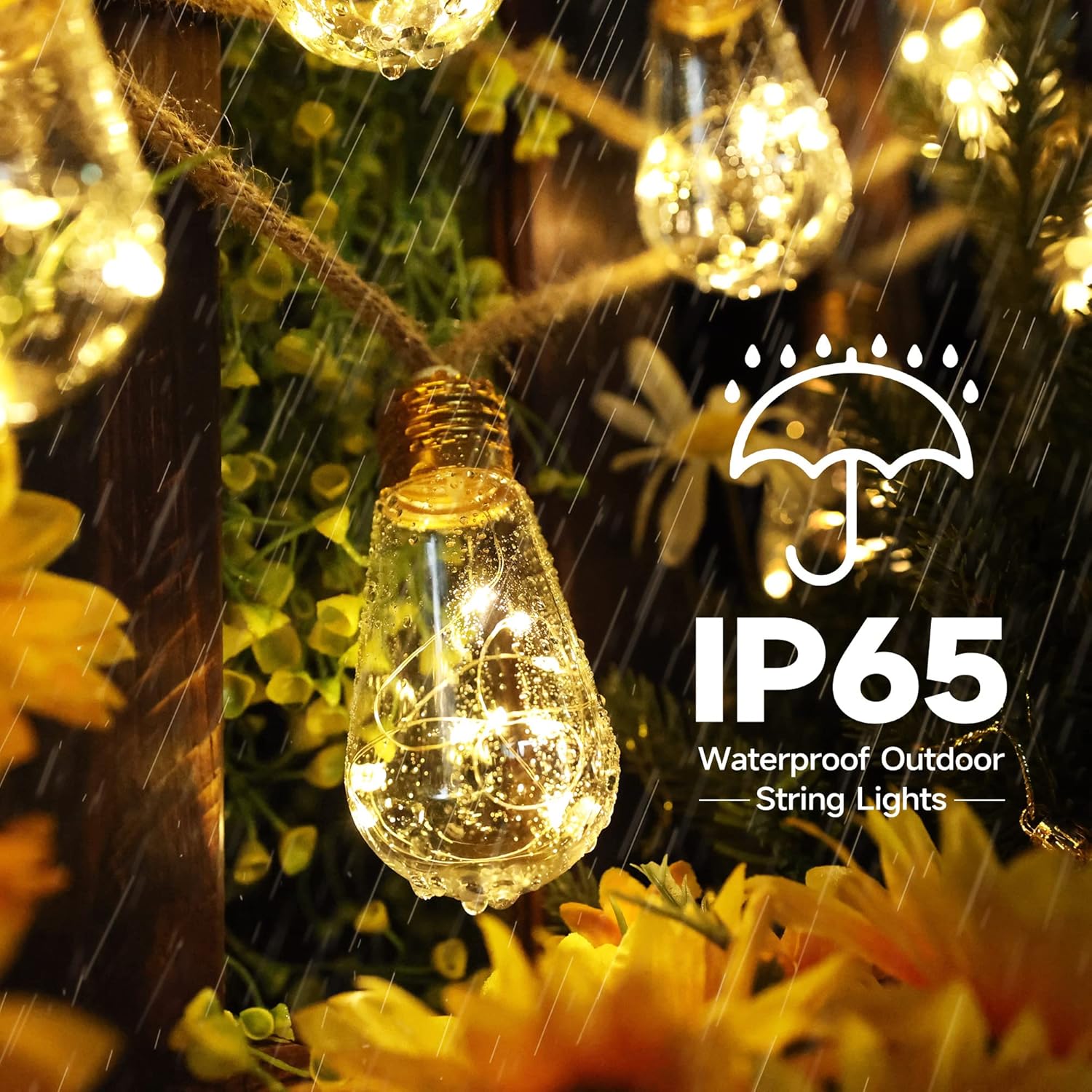 Solar Outdoor String Lights 20 - Outdoor Lighting Garden のレビューと価格