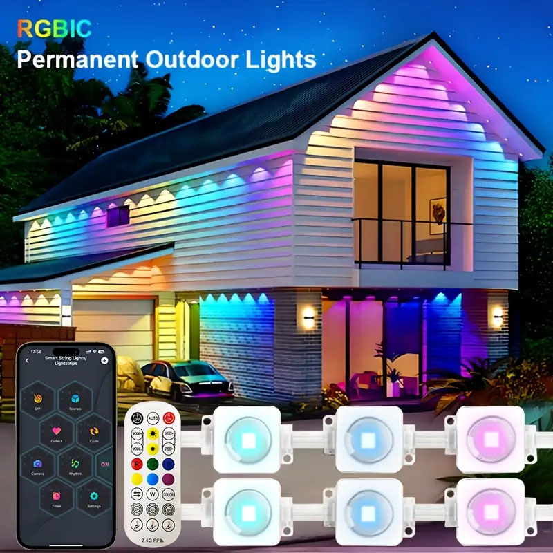 Smart RGBIC Outdoor Permanent  - Outdoor Lighting For Christmas のレビューと価格