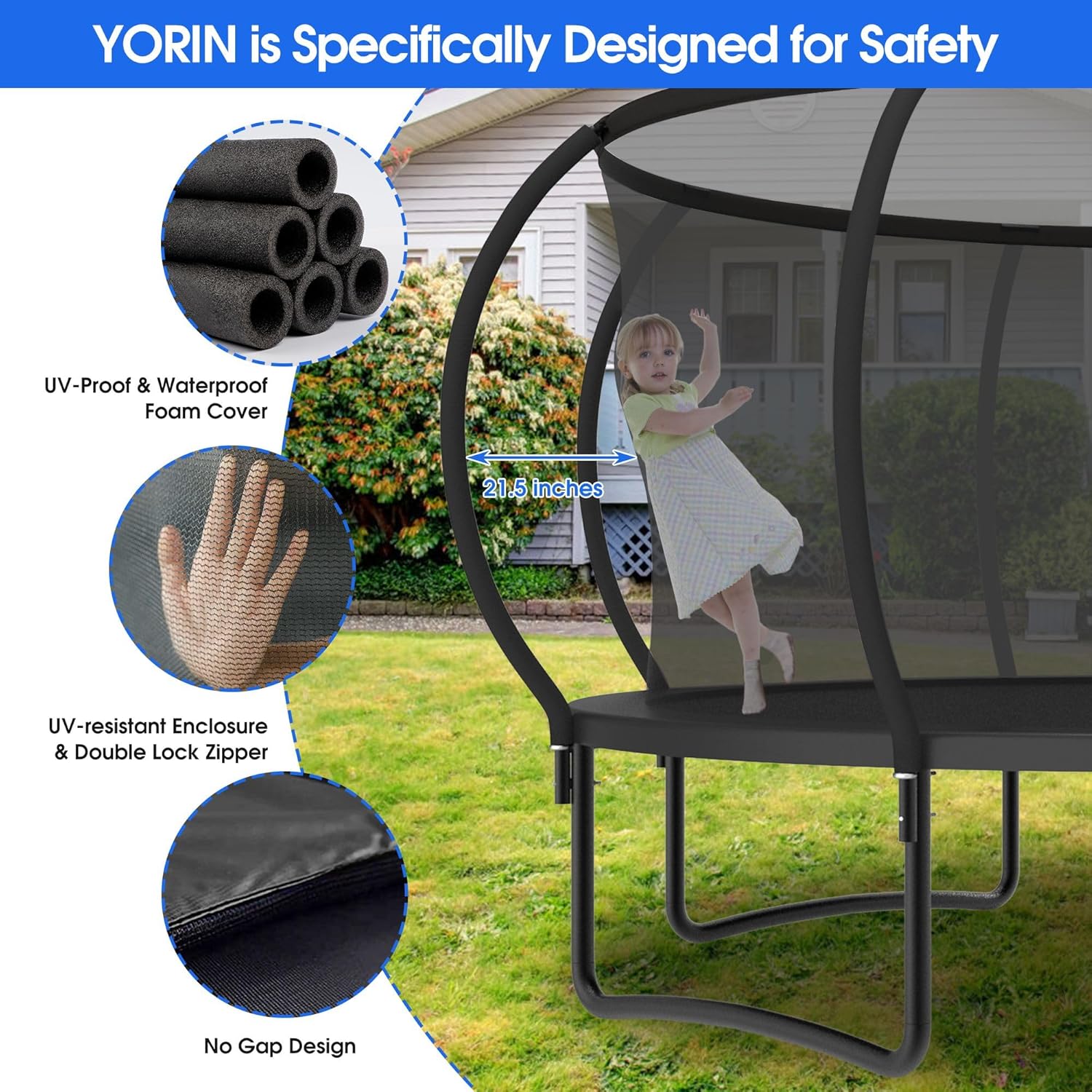 Large Outdoor Trampoline with  - Outdoor Lighting Garden のレビューと価格