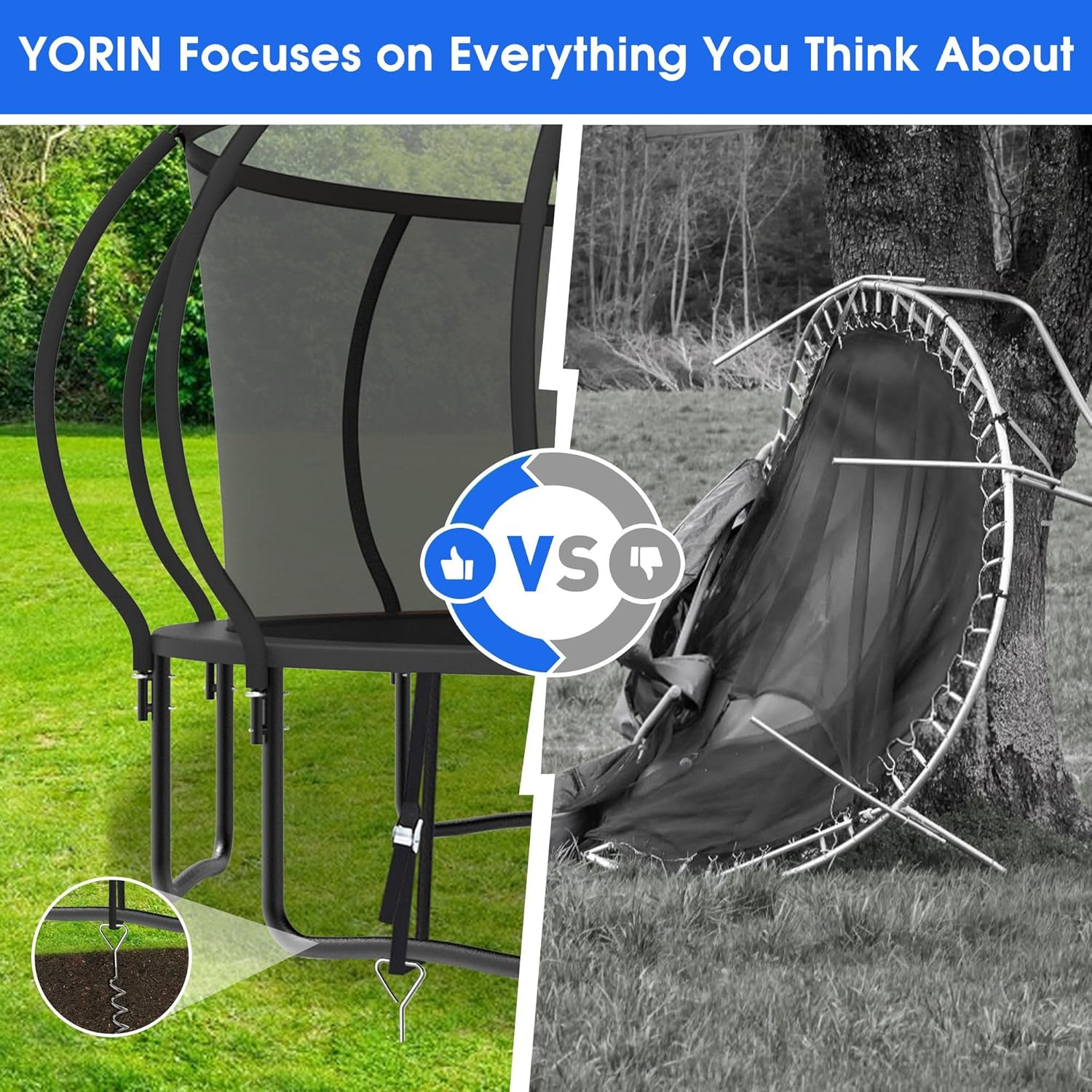 Large Outdoor Trampoline with  - Outdoor Lighting Garden のレビューと価格
