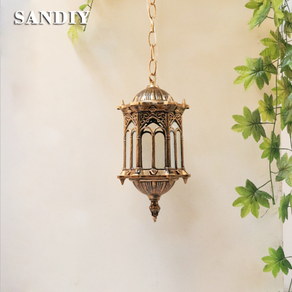 SANDIY Outdoor Pendant Lamp Re - Outdoor Lighting Restaurant のレビューと価格