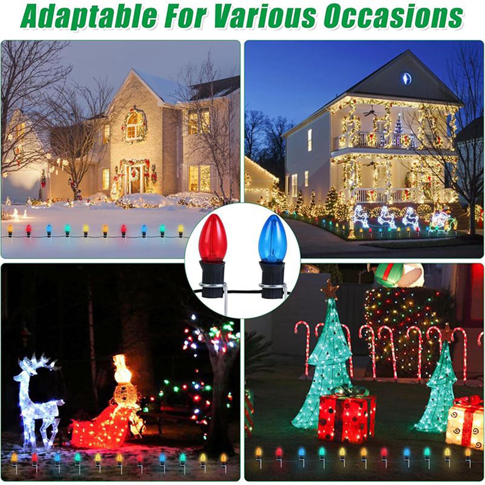 Christmas Light Stakes For Yar - Outdoor Lighting For Christmas のレビューと価格