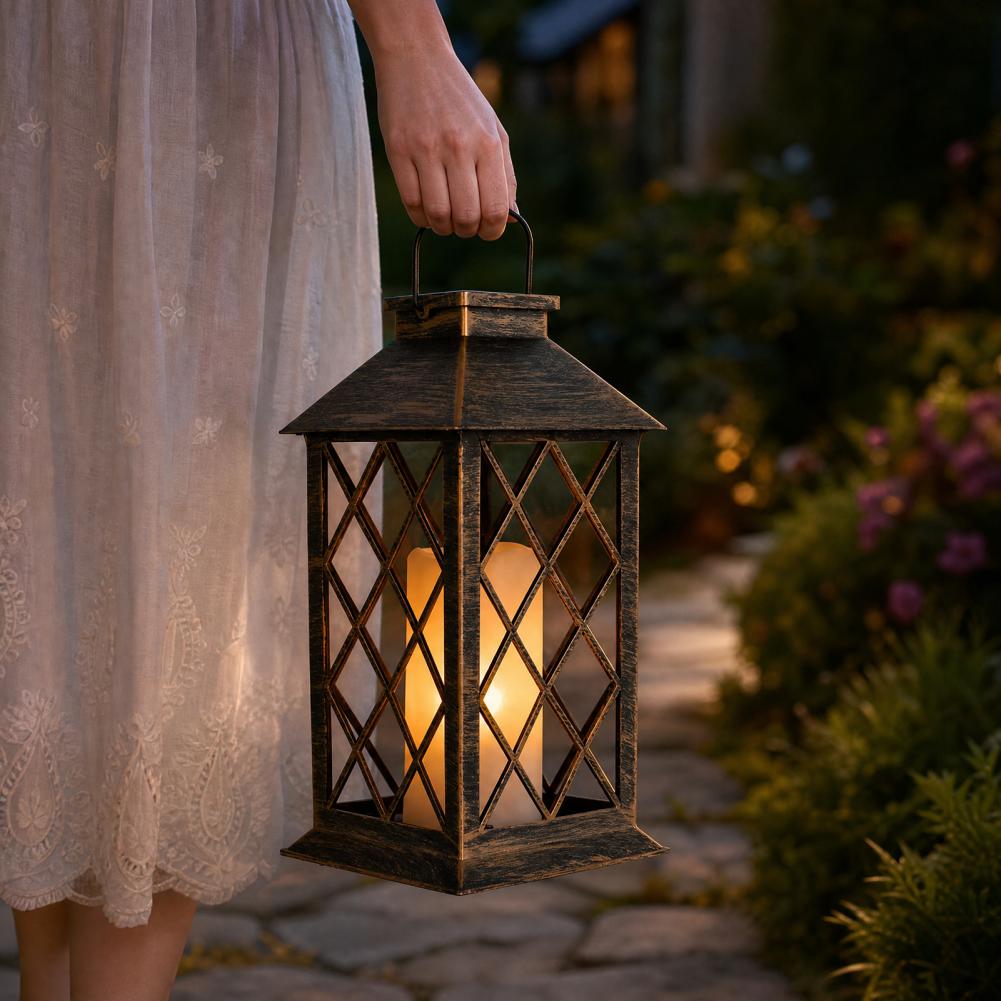 Retro Solar Lantern, Outdoor S - Outdoor Lighting Yard のレビューと価格