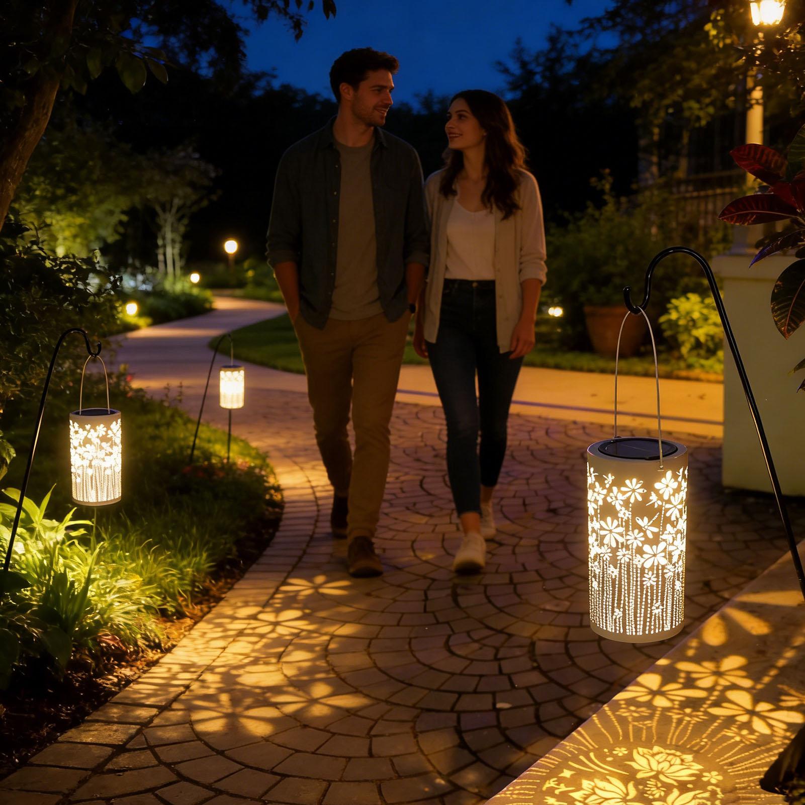 Solar Lanterns Decorative Colo - Outdoor Lighting Yard のレビューと価格