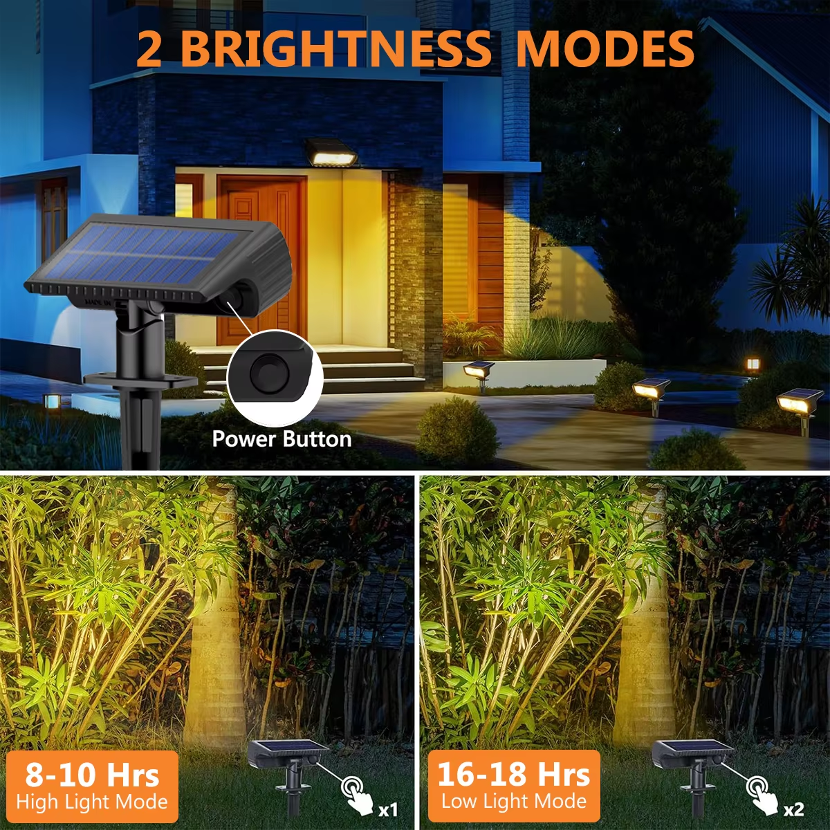 4 Pack Solar Landscape Spot Li - Outdoor Lighting Yard のレビューと価格
