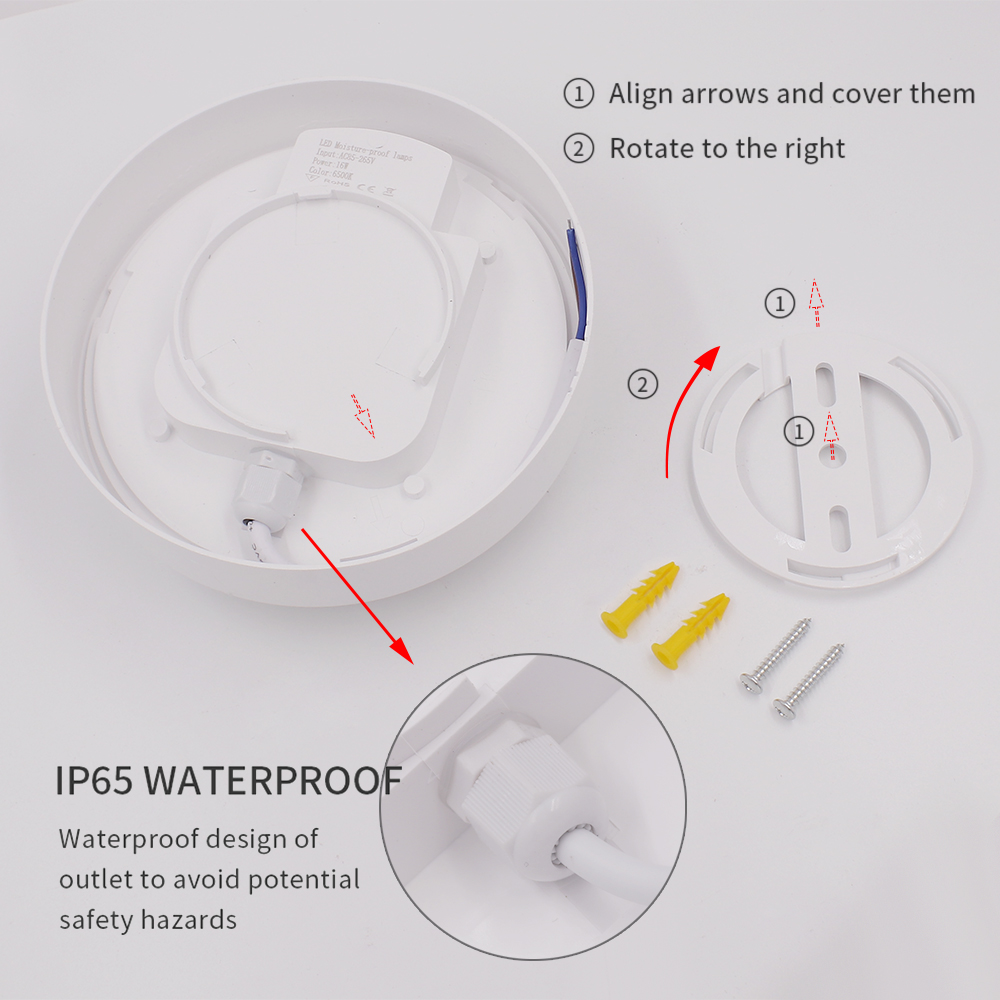 LED Moistureproof Wall Lamp 16 - Outdoor Lighting Under Roof のレビューと価格