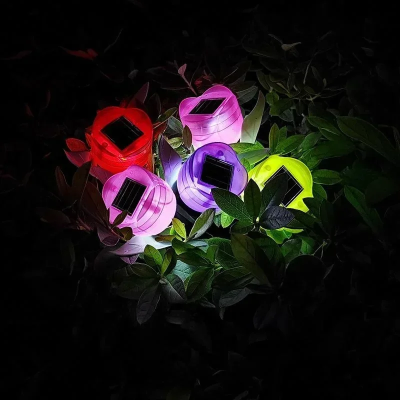 1Pcs Garden Tulip Flower Shape - Outdoor Lighting Solar Panel のレビューと価格