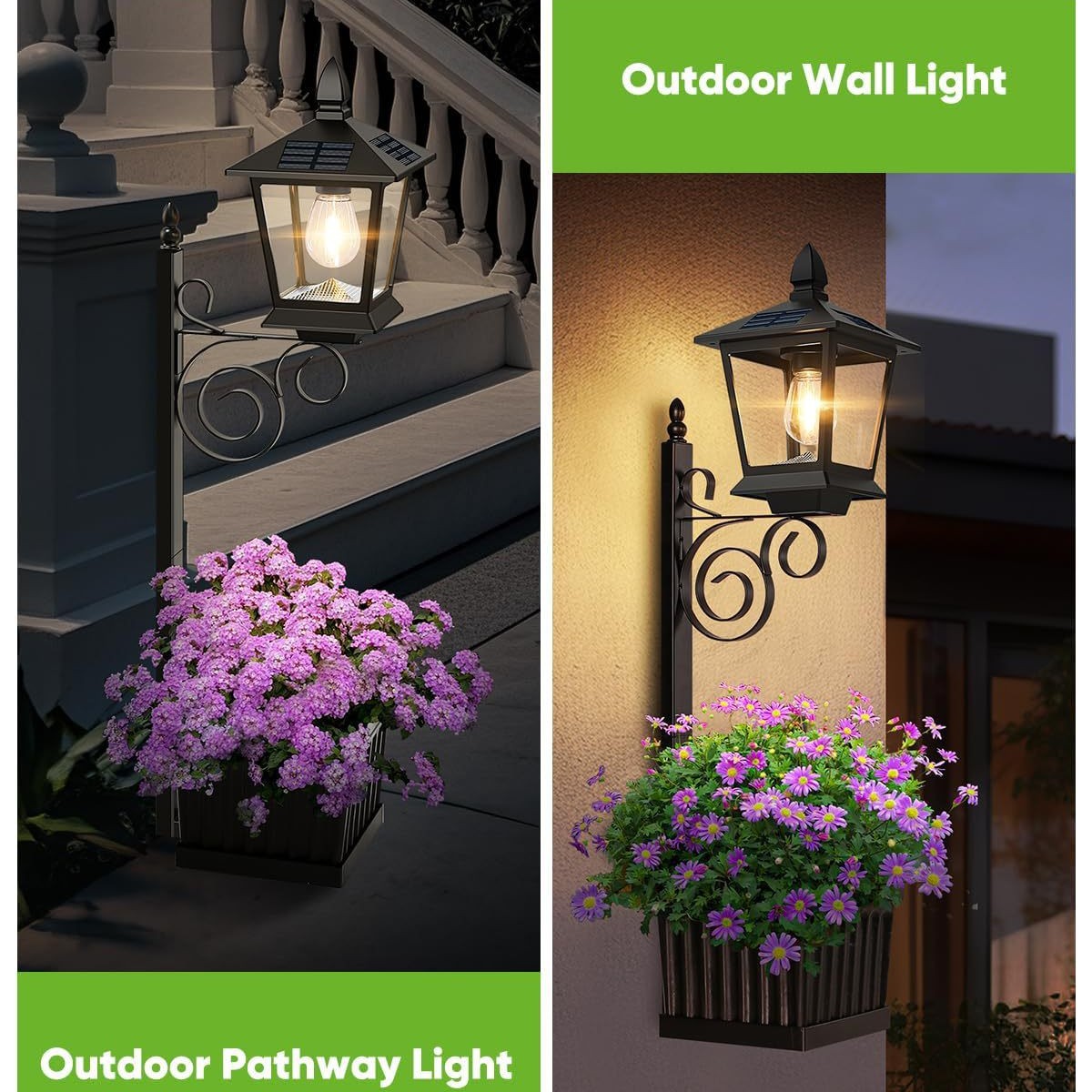 Solar Powered 2-in-1 Flower Po - Outdoor Lighting Garden のレビューと価格