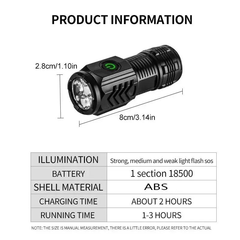 Mini 3LED Flashlight With Pen  - Outdoor Lighting Bollards のレビューと価格