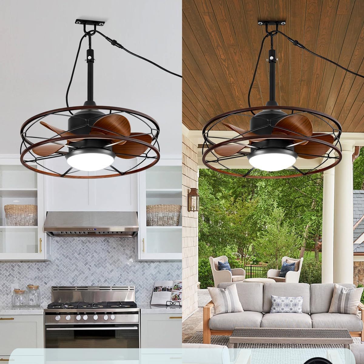 20Inch LED Outdoor Ceiling Fan - Outdoor Lighting Under Roof のレビューと価格