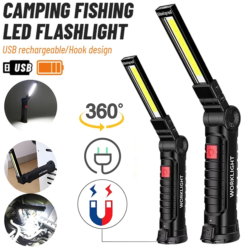 LED COB Flashlight USB Recharg - Outdoor Lighting Bollards のレビューと価格