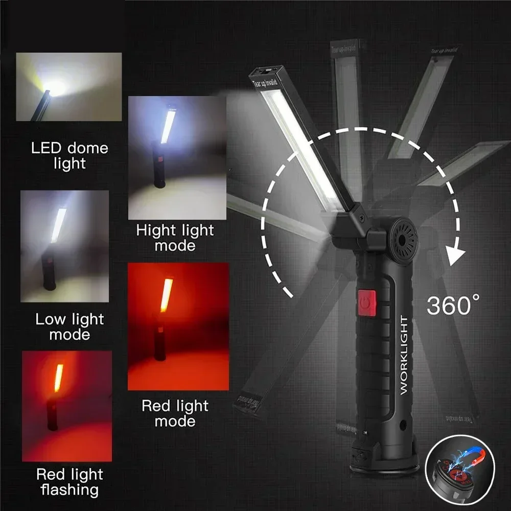 LED COB Flashlight USB Recharg - Outdoor Lighting Bollards のレビューと価格