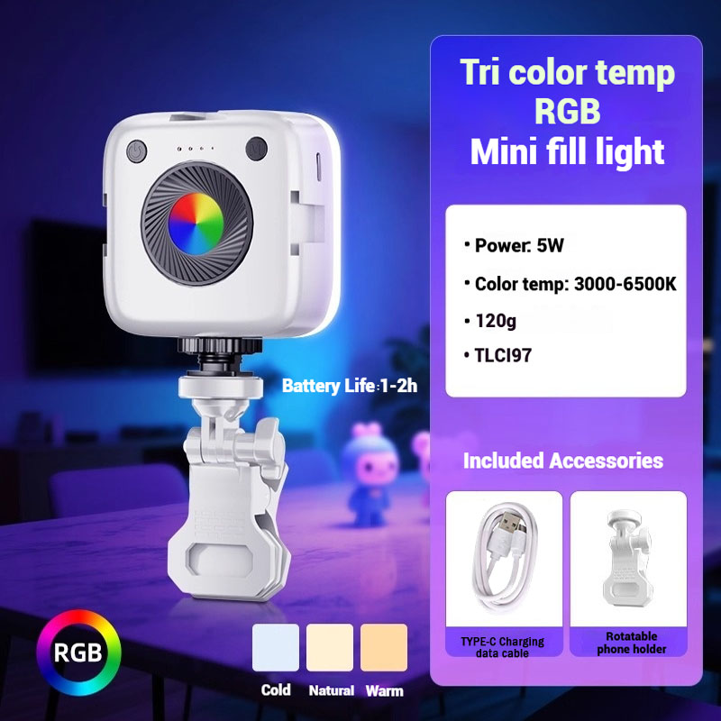 Mini RGB LED Video Fill Light  - Outdoor Lighting Video Shooting のレビューと価格