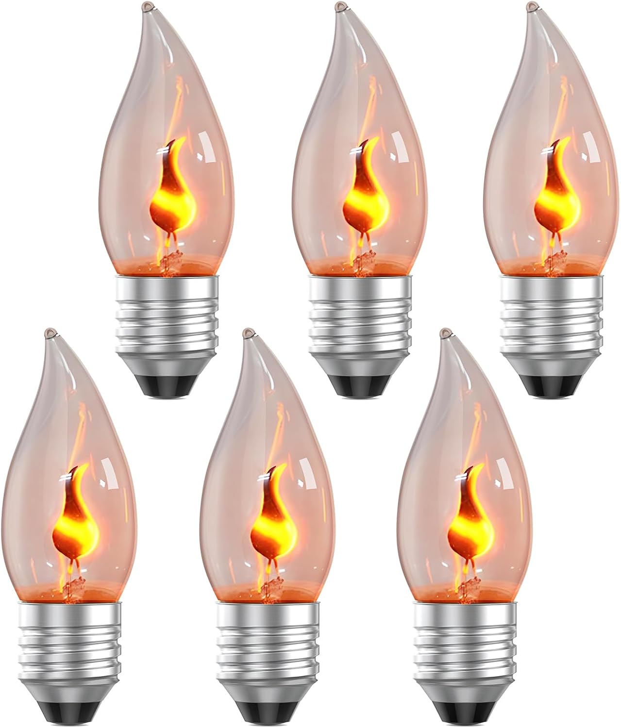 E26 Flame Light Bulbs, Flicker - Outdoor Lighting For Christmas のレビューと価格