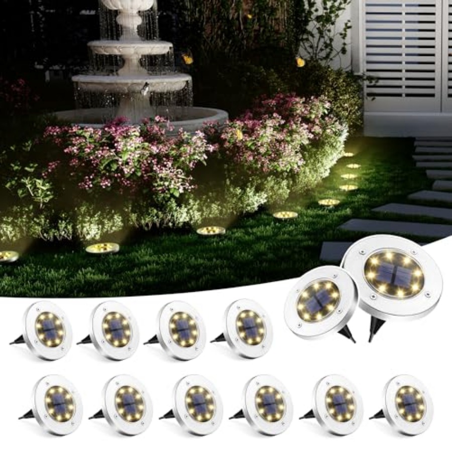 Solar Ground Lights Solar Ligh - Outdoor Lighting Garden のレビューと価格