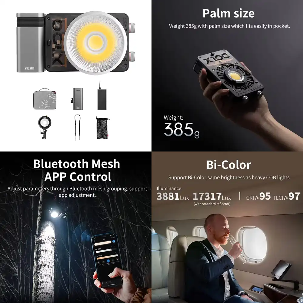 Zhiyun Molus X100 Combo 100W B - Outdoor Lighting Video Shooting のレビューと価格