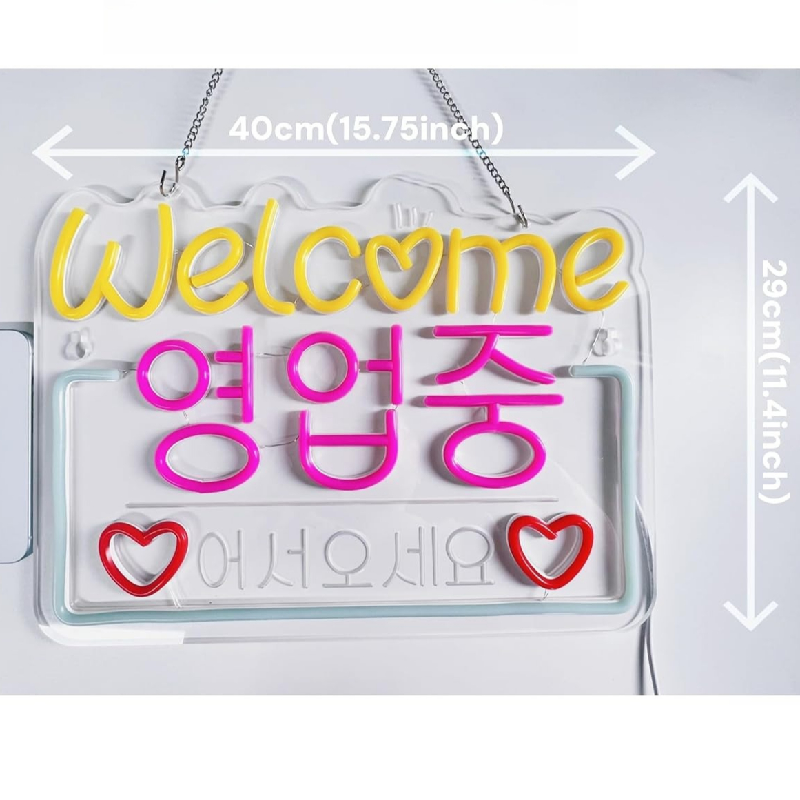 Korean Welcome on Sale Neon Si - Outdoor Lighting Restaurant のレビューと価格