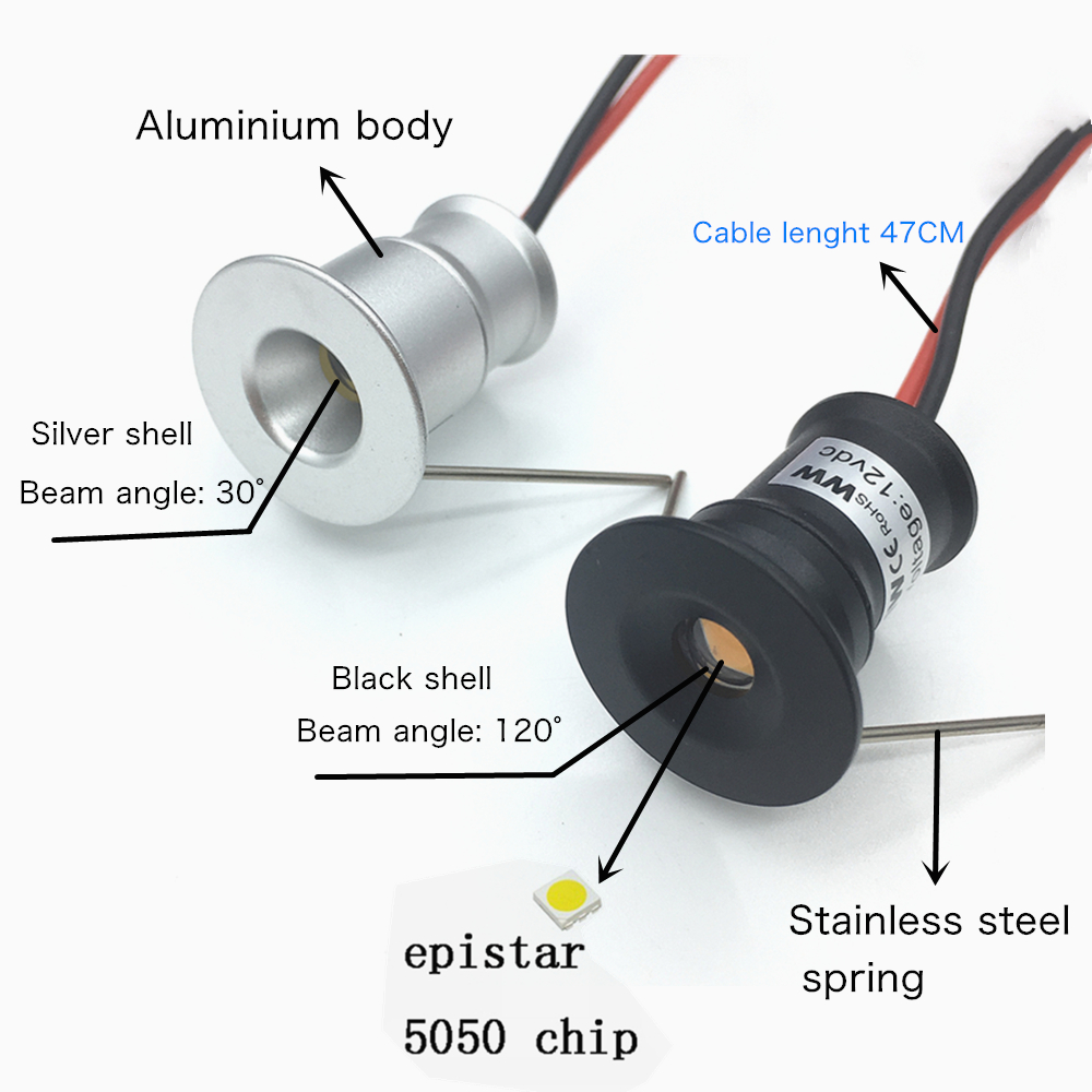 Mini Downlight LED 12V 15mm Re - Outdoor Lighting Under Roof のレビューと価格