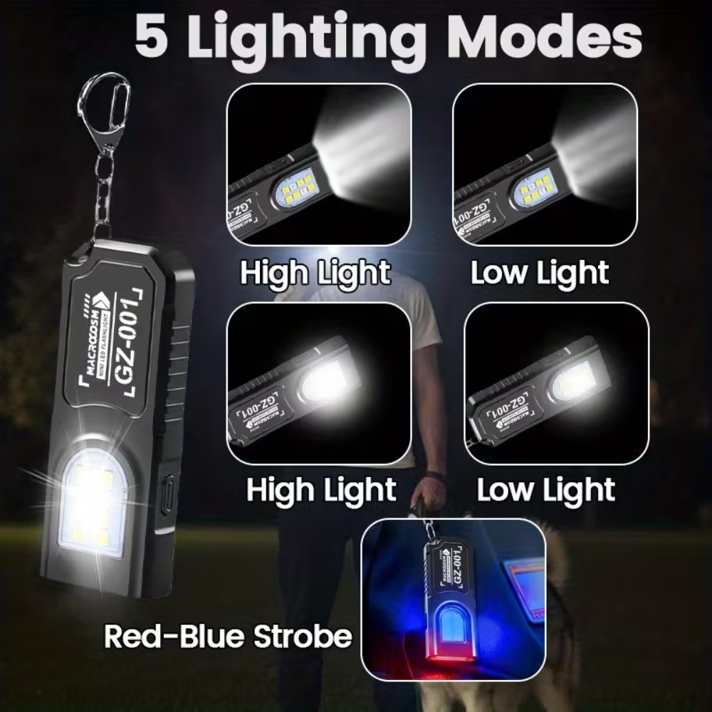 Mini COB LED Keychain Flashlig - Outdoor Lighting Bollards のレビューと価格