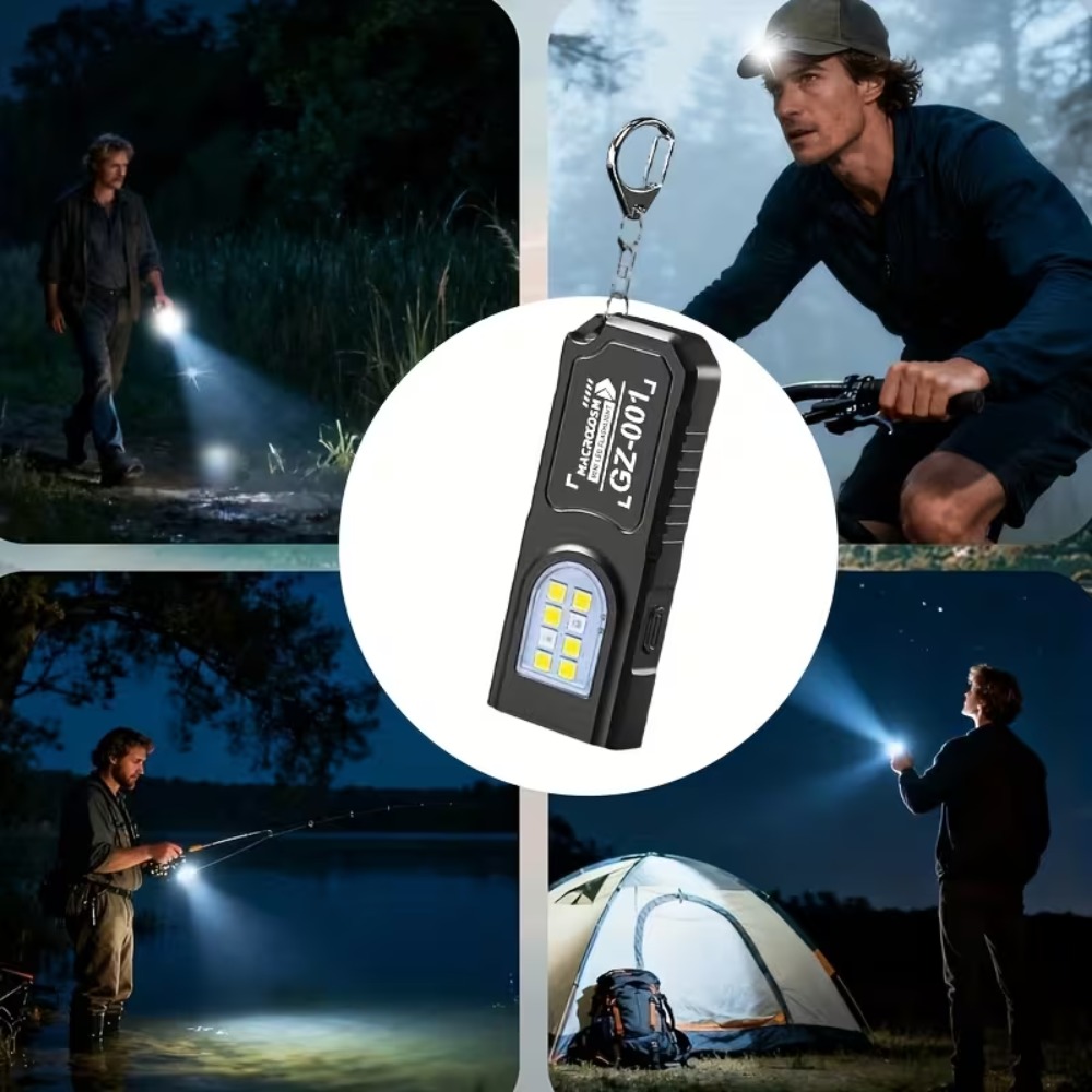Mini COB LED Keychain Flashlig - Outdoor Lighting Bollards のレビューと価格